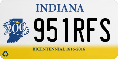 IN license plate 951RFS