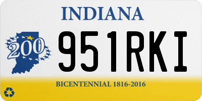 IN license plate 951RKI