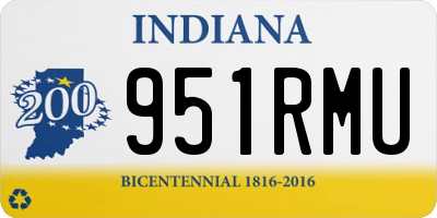 IN license plate 951RMU