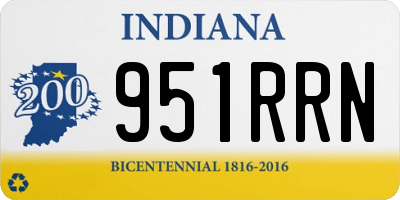 IN license plate 951RRN