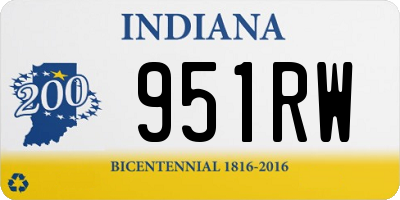 IN license plate 951RW