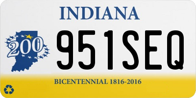 IN license plate 951SEQ