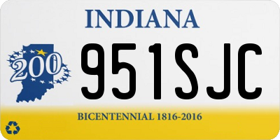 IN license plate 951SJC