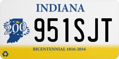 IN license plate 951SJT