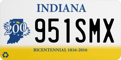IN license plate 951SMX