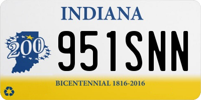 IN license plate 951SNN