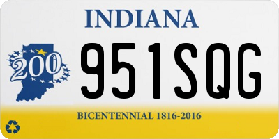 IN license plate 951SQG