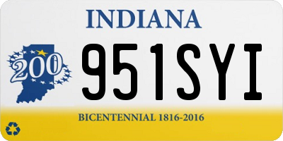 IN license plate 951SYI