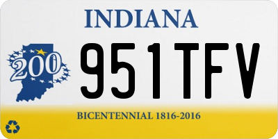 IN license plate 951TFV