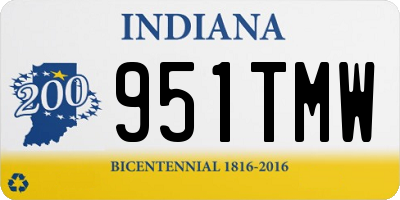 IN license plate 951TMW