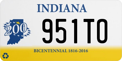 IN license plate 951TO