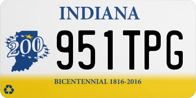 IN license plate 951TPG