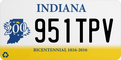 IN license plate 951TPV