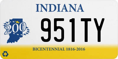 IN license plate 951TY