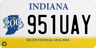 IN license plate 951UAY