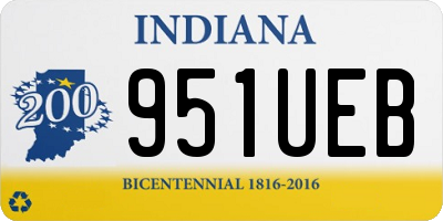 IN license plate 951UEB