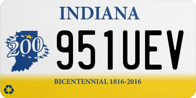 IN license plate 951UEV