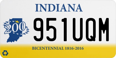 IN license plate 951UQM