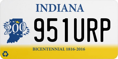 IN license plate 951URP
