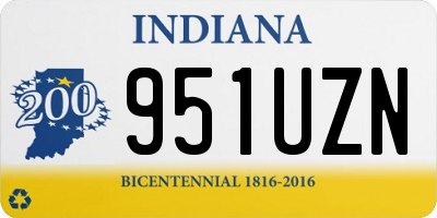 IN license plate 951UZN