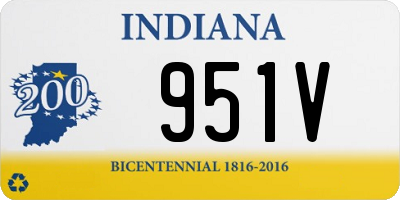 IN license plate 951V