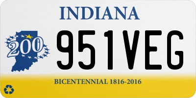 IN license plate 951VEG