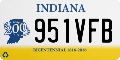 IN license plate 951VFB