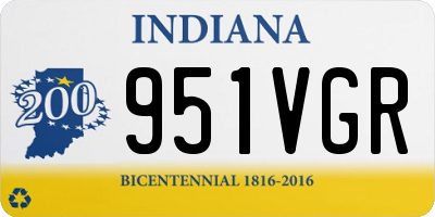 IN license plate 951VGR