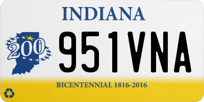 IN license plate 951VNA