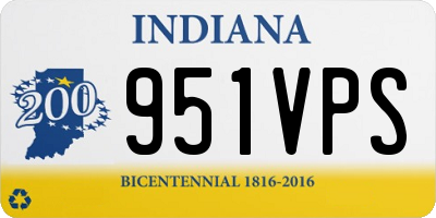 IN license plate 951VPS