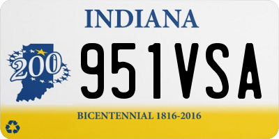 IN license plate 951VSA
