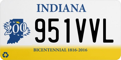 IN license plate 951VVL