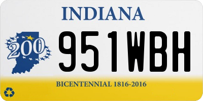 IN license plate 951WBH