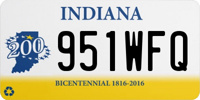 IN license plate 951WFQ