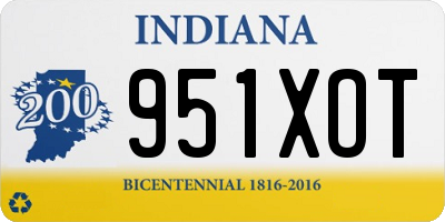 IN license plate 951XOT