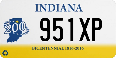 IN license plate 951XP