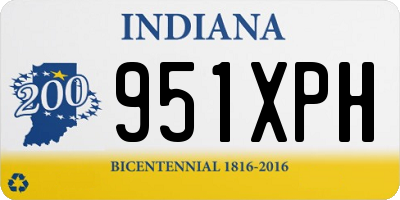 IN license plate 951XPH
