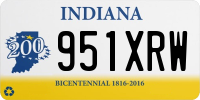 IN license plate 951XRW