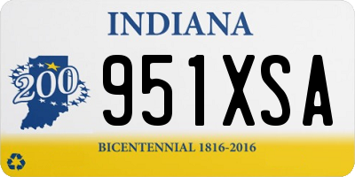 IN license plate 951XSA