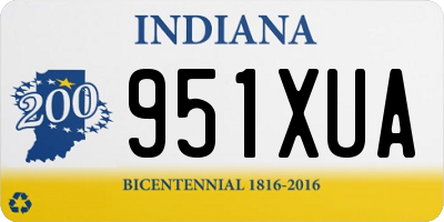 IN license plate 951XUA