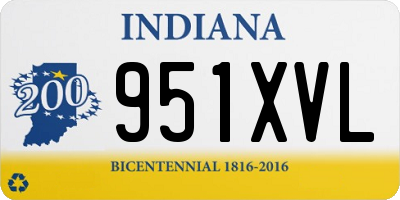 IN license plate 951XVL