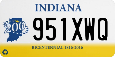 IN license plate 951XWQ
