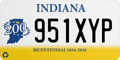 IN license plate 951XYP