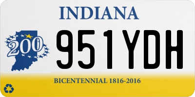 IN license plate 951YDH