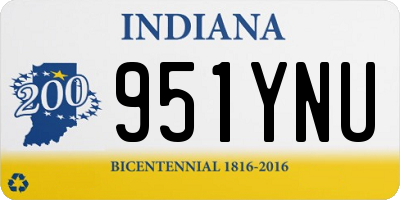 IN license plate 951YNU