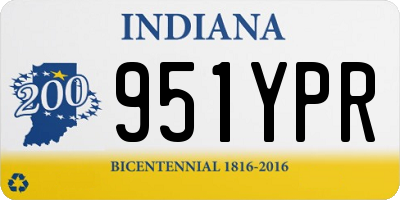 IN license plate 951YPR