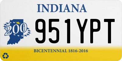 IN license plate 951YPT