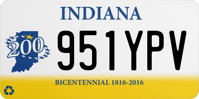 IN license plate 951YPV