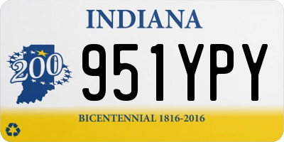 IN license plate 951YPY