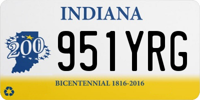 IN license plate 951YRG